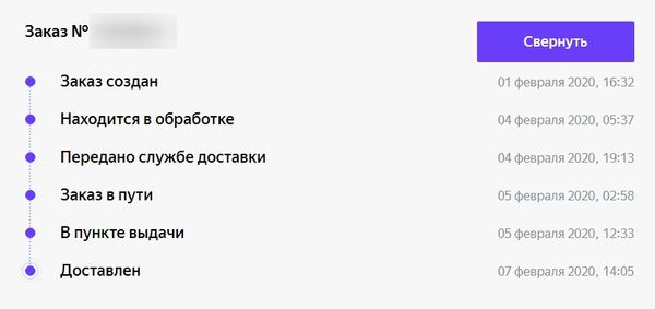 Отслеживание заказов в личном кабинете Яндекс Маркета