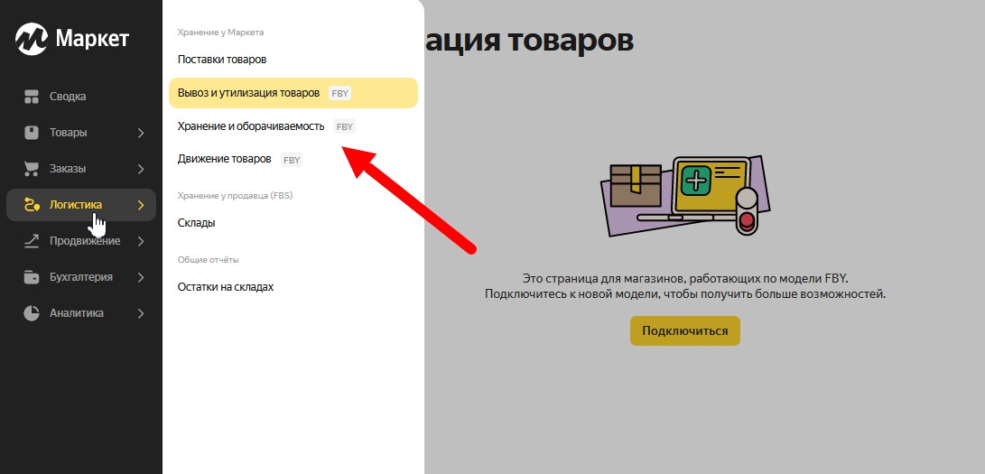 Аналитика поставок товаров на «Яндекс Маркете» в личном кабинете продавца  
